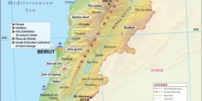 Mapa ng sinaunang Lebanon